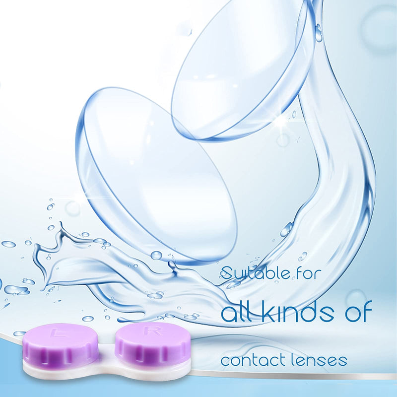 [AUSTRALIA] - 16 Pack Contact Lens Case Box, Mini Contact Lens Case, Colorful Bulk Box Holder Container, Contact Lens Case Set 