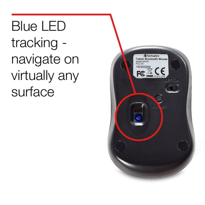 Verbatim Bluetooth Multi-Trac LED Tablet Mouse