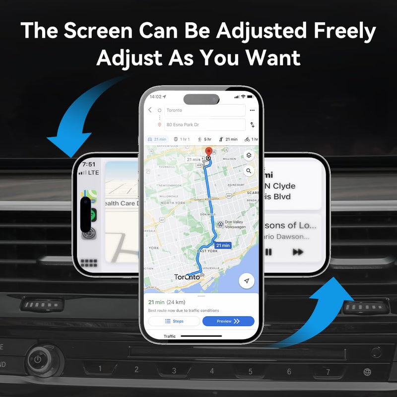 Fits MagSafe Car Mount for BMW 5 Series 2017-2023 for MagSafe Car Phone Holder Magnetic for BMW Phone Mount 5 Series Compatible for iPhone 16/15/14/13/12/Mini Series MagSafe Case