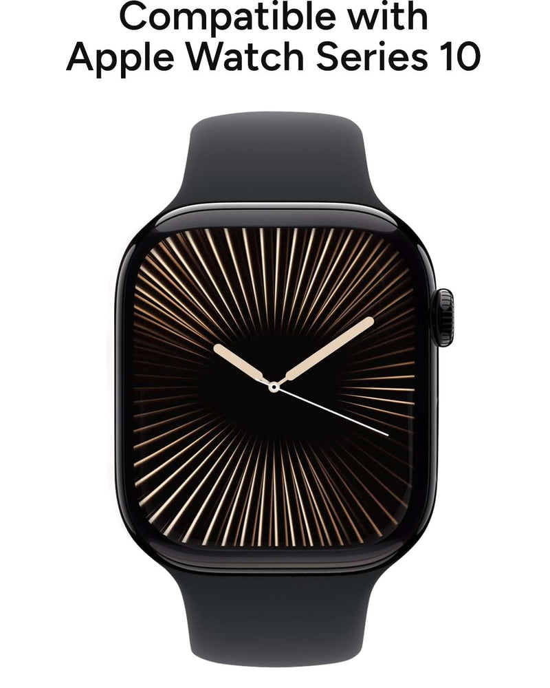 ZAGG Glass 360 Screen Protector for Apple Watch Series 11/10, Watch Size: 46mm, Integrated Bumper, 5X Stronger Impact Protection, Scratch-Resistant, Eco-Friendly Materials Apple Watch 10 46mm