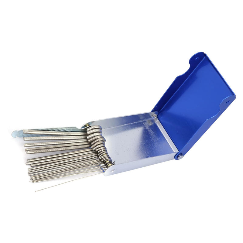 22 Piece Nozzle Cleaner File Set, Stainless Steel Gas Welding Tip Cleaner for Soldering, Welding, Suitable for Nozzle Cleaning and Restoration, in One, Default