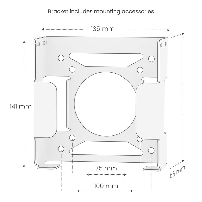 Fasgear Mac mini M4 Mount 2024, Black | Pure Aluminum, Under Desk Mount, VESA Monitors Mounting Bracket with Anti-theft, Metal Wall Mount for Mac Mini M4 Pro black aluminum