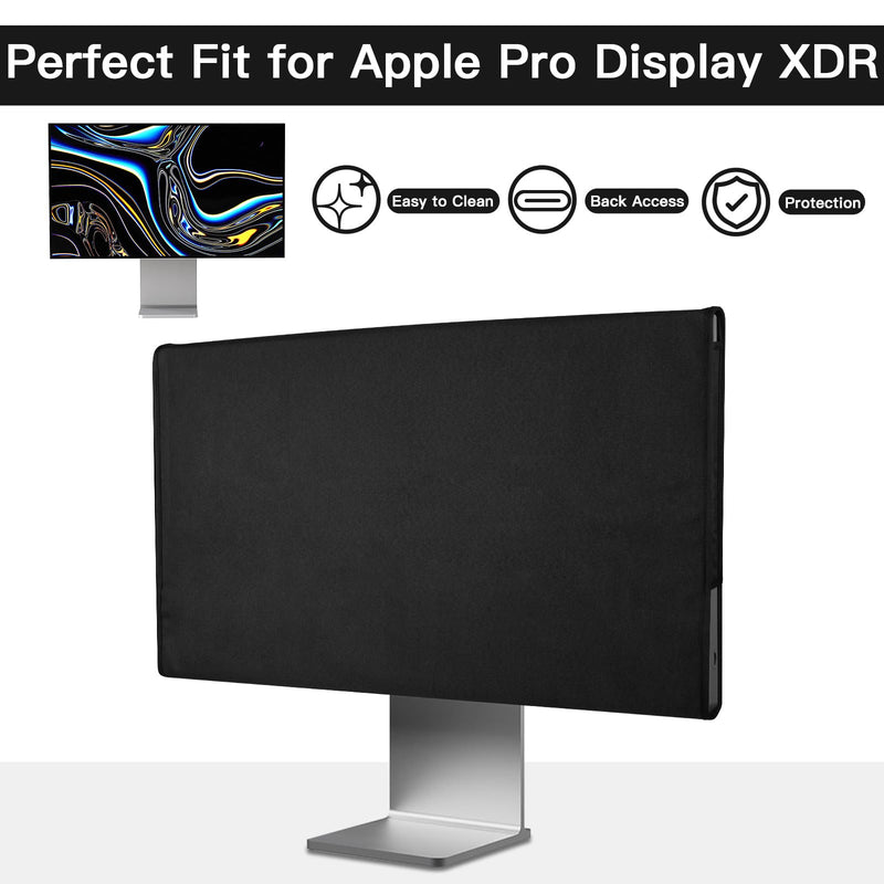 Monitor Cover Compatible with Apple 32-inch Pro Display XDR | Anti-Static Monitor Dust Cover Computer Screen Protective Sleeve, Black