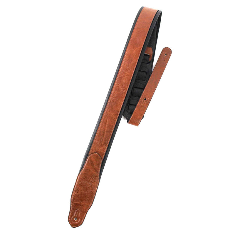 Walker And Williams G-102 Dark London Tan Strap with Padded Glove Leather Back