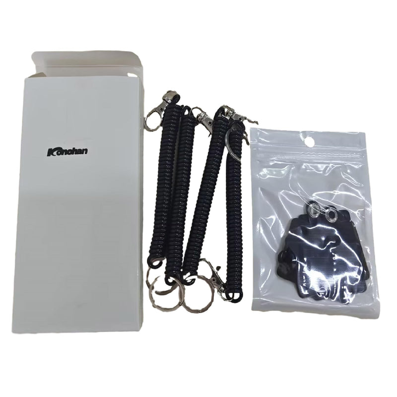 4 Sets Phone Lanyard Tether with Patch Phone Tether Phone Strap for Drop Protection Outdoor Hiking Cycling Climbing Black