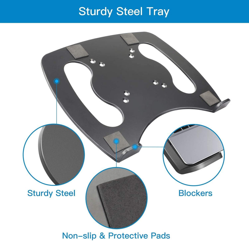 HUANUO Dual Monitor Stand&Laptop Tray