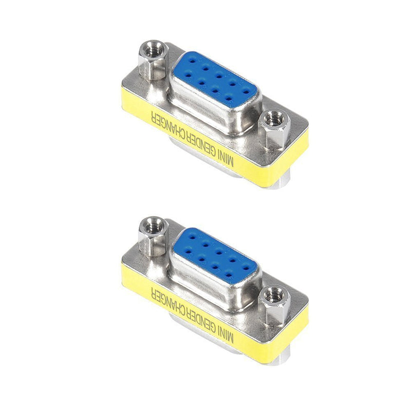 Top-Longer Rs232 Serial Cable 9 Pin DB9 Female to Female / Male to Male Gender Changer Coupler Adapter Connector Pack of 4