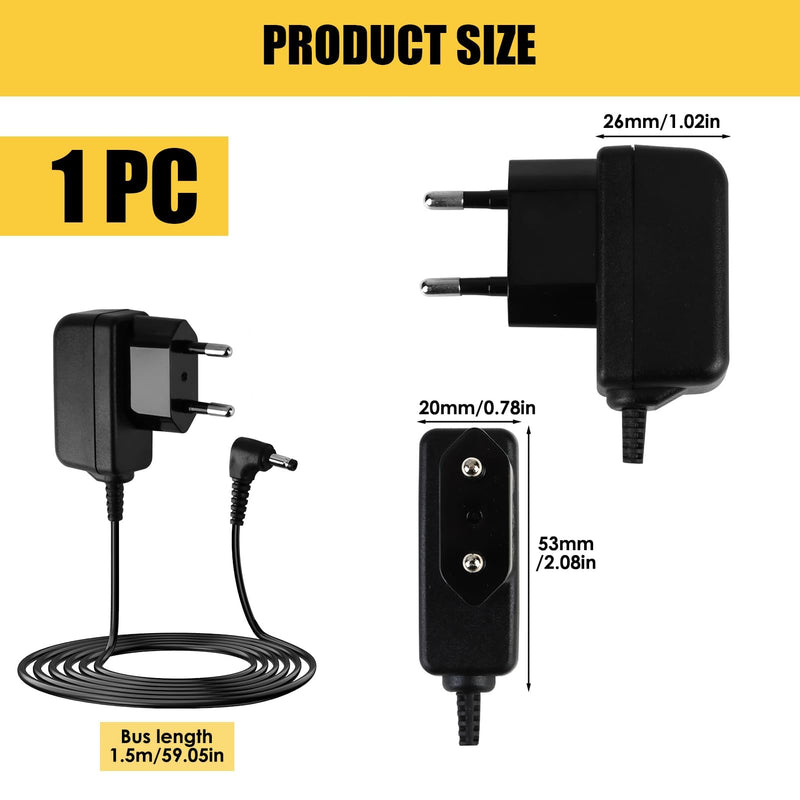6 V Power Supply Charger for Omron Blood Pressure Monitor, AC Power Adapter Blood Pressure Monitors for Omron M7 M500 M700 M3 M5 Series, 1.4 m Replacement Power Supply Charging Cable Compatible with