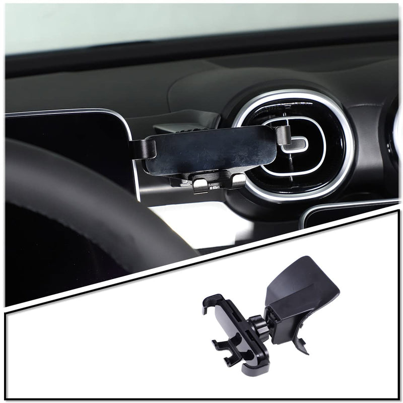 TINKI Car Phone Mount, Compatible with iPhone 14/13/12, Samsung Galaxy S21/Note20, LG/OnePlus/Nokia/Huawei, Adjustable Attachment, Protective Silicone, 36-Month Warranty