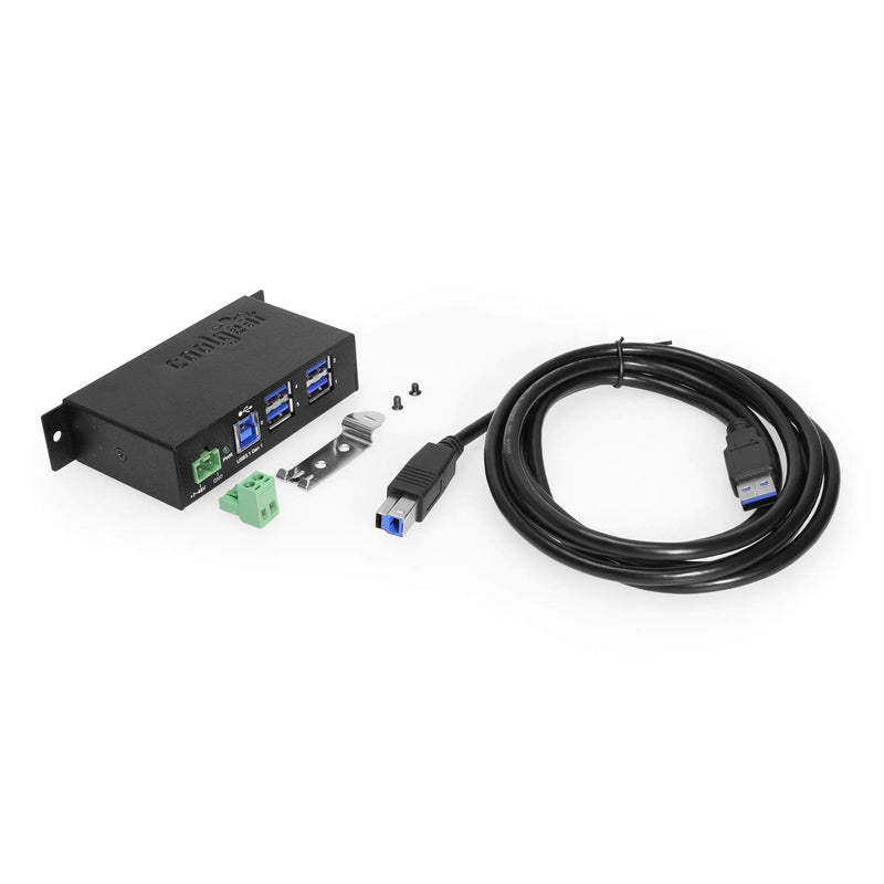 Coolgear 4 Port USB 3.2 Gen 1 Powered Hub w/ESD Surge Protection