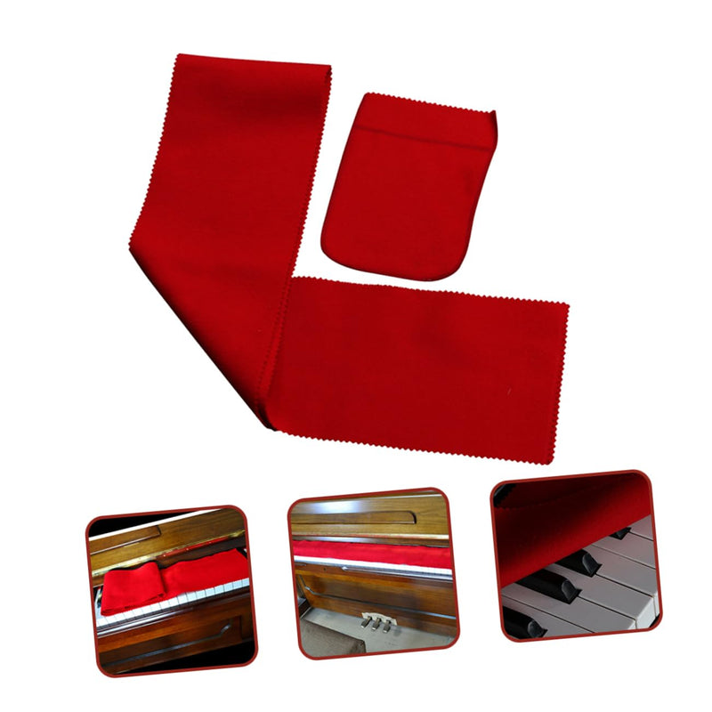 BESPORTBLE 1Set Piano Keyboard Cloth Cleaning Glove for Easy Maintenance Lightweight Breathable for Upright Pianos Musical Instruments