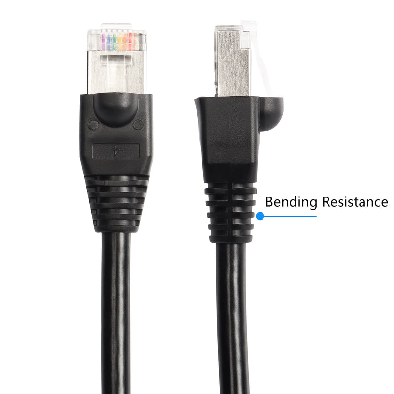 CERRXIAN RJ50 10P10C Male to Male Extension Cable Extender for Router Modem Scanner (5m) 5m