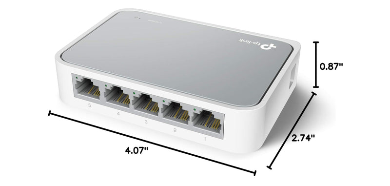 Learning Resources TL-SF1005D TP-Link 5-Port Fast Ethernet Unmanaged Switch | Plug and Play | Desktop | Plug and Play, Desktop 5 Port Non-PoE