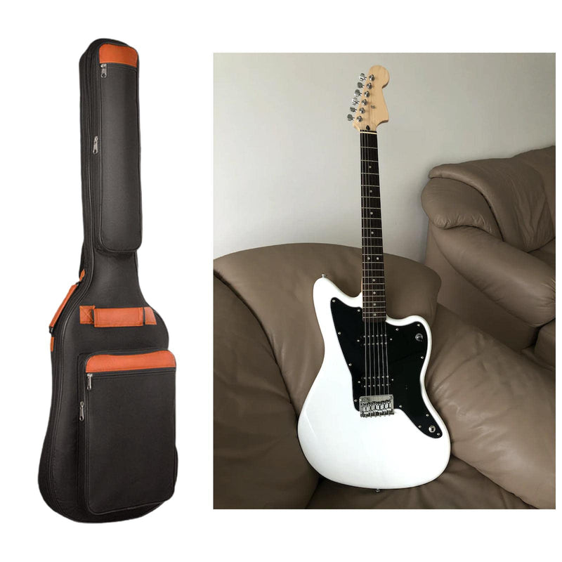 Electric Bass Guitar Backpack with Adjustable Strap, Large Pockets, Waterproof, Durable Gig Bag for Outdoor