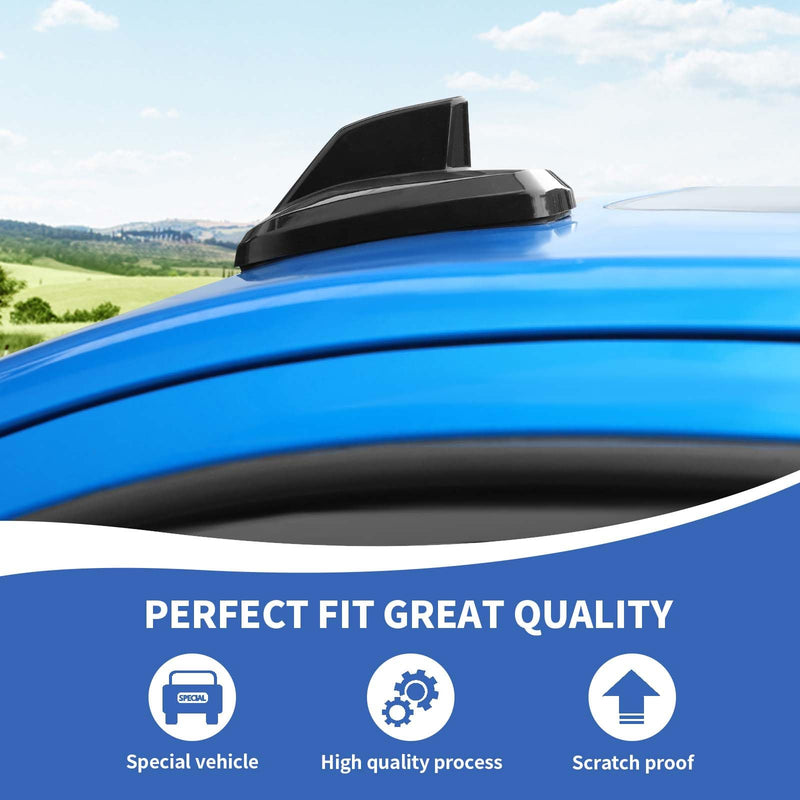 [AUSTRALIA] - RAZPOY Shark Fin Antenna Base Cover Trim Compatible with Chevy Silverado & Suburban & Tahoe & GMC-Yukon & GMC-Sierra & Cadillac Escalade 2019-2024, Black 