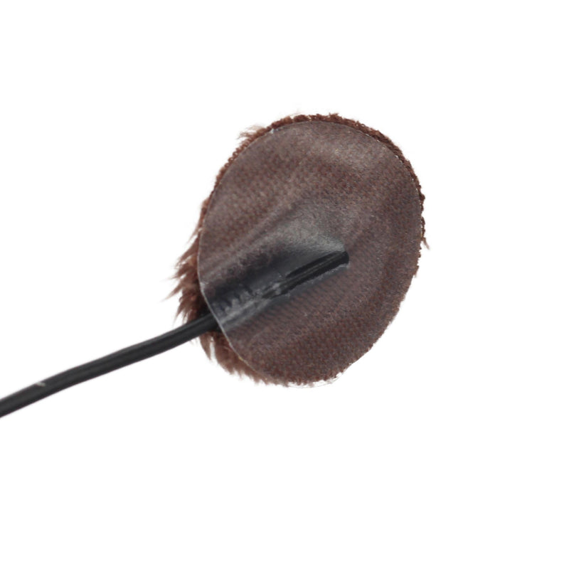URSA Plush Circles - 5mm length short fur LAV covers. Reusable & Super Soft. 25mm Diameter (100x Circles, Brown) 100x Circles