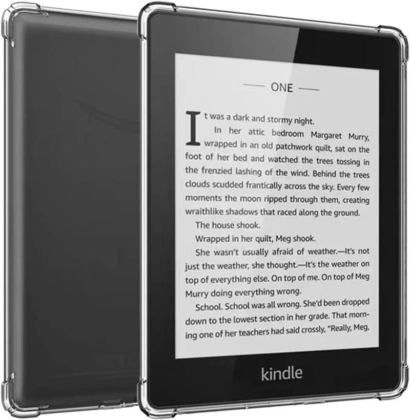 Clear Case for (2019 Release) 6" Kindle 10th Generation, [Lightweight] Silicone Thin Slim Protective Back Cover Skin Bumper for Kindle 10th Gen 2019 (Not Fit Kindle Paperwhite) (Transparent) Transparent