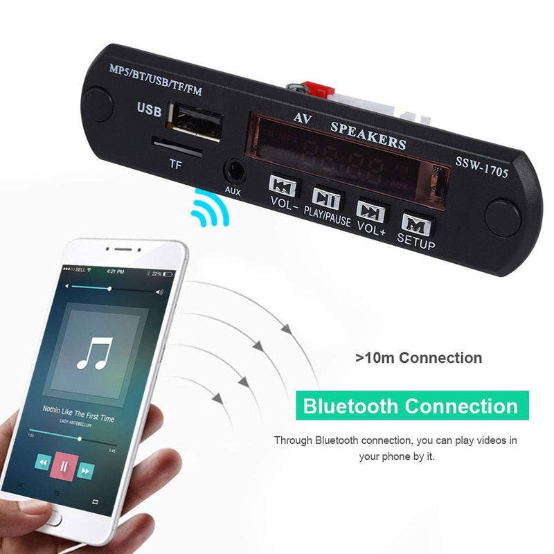 [AUSTRALIA] - MP5 Player 1280 * 720 HD MP5 Player Stereo Bluetooth Audio Player with Remote Control Support FM AUX Input 