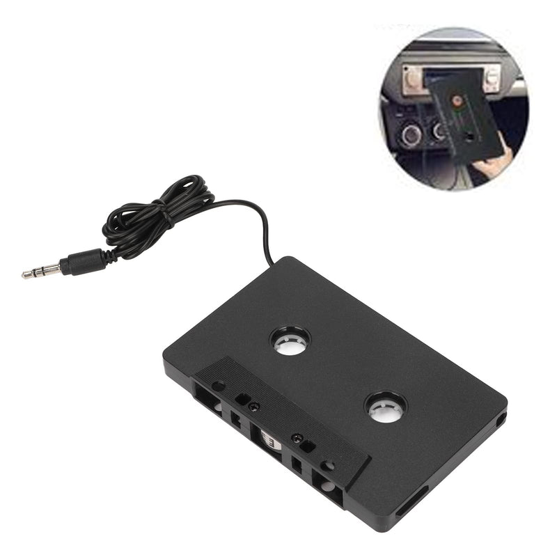 ASHATA Car Audio Cassette Adapter, 3.5mm Auxillary Cable Cassette Receiver,Stereo Audio Tape Converter, Cassette Tape to Aux Adapter,for Vintage Car,Radio