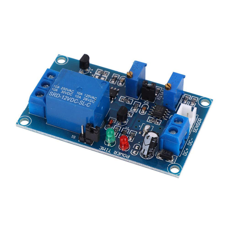 BuyWeek Photoresistor Relay Module, DC 12 V Light Detection Sensor, Light Control Switch, Light Sensitive Sensor, Adjustable Delay, Photoresistor Relay Module, Light Sensor (DC 12 V)