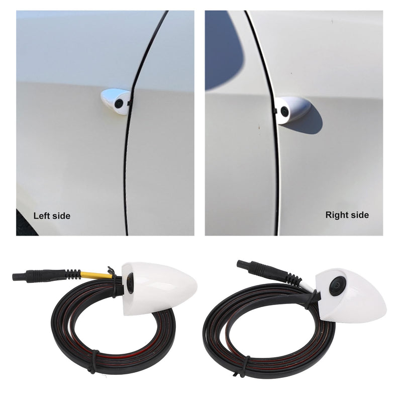 1 Pair Side Rear View Camera,80° AHD 1080P Blind Spot Camera for Monitor Units 25HZ/PAL Video Signal
