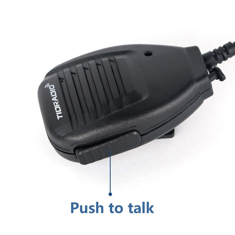 TIDRADIO Speaker MIC for Ham GMRS Radio F8HP UV-5R 5RM 5RX UV-21R UV-5G Plus GM-5RH UV-17R BF-888S F8TD GM-15 PRO UV-S9 Plus UV-82 UV-82HP UV-K5(8) TD-V2 TD-H8 TD-H3 Walkie Talkie Mic(2 Pack) 2 Pack