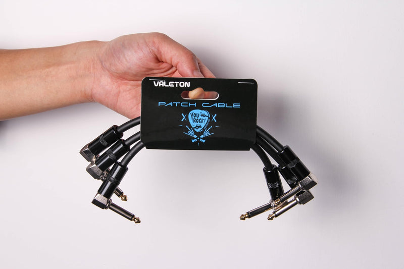 [AUSTRALIA] - Valeton 3-Pack 6in. Patch Cables For Guitar Effect Pedals (VPC-3) 