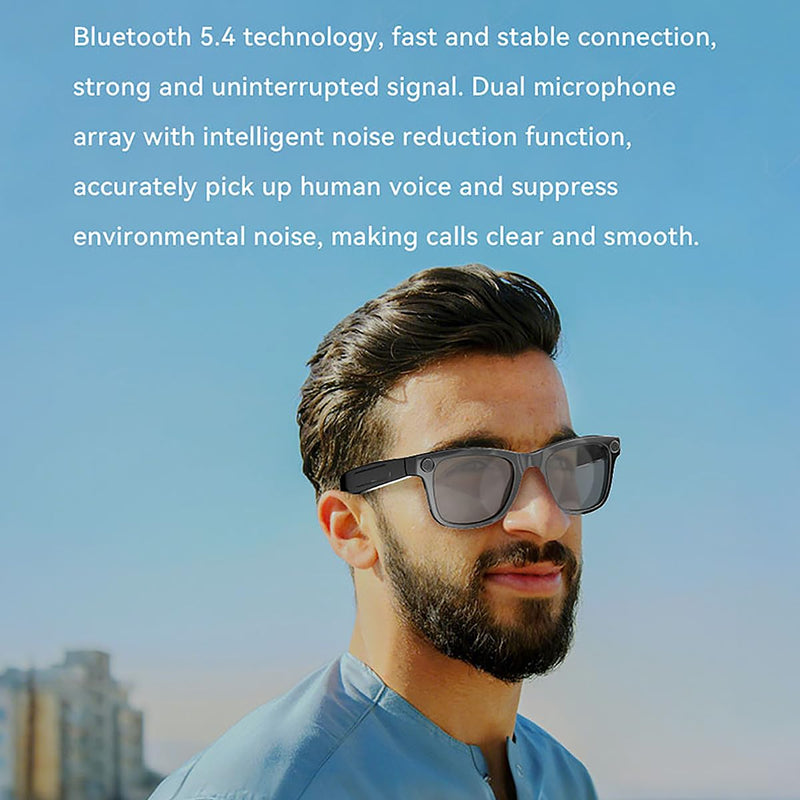 2026 AI Smart Glasses with Camera,8MP Anti-Shake Video Recording | 2K HD Video & Photo Capture,Bluetooth Music,Voice/Calling,Real Time Translation, AI Voice Assistant,Object Recognition