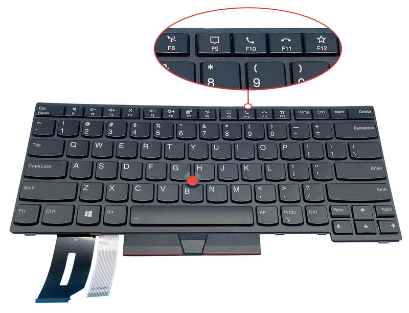 Replacement Keyboard for Lenovo ThinkPad - T14 Gen1 T14 Gen2 P14S Gen1 P14s Gen2 Not Fit for E480 Laptop Keyboard with Backlit & Trackpoint for SN20V43688 5N20V43760 US Layout (Backlit)