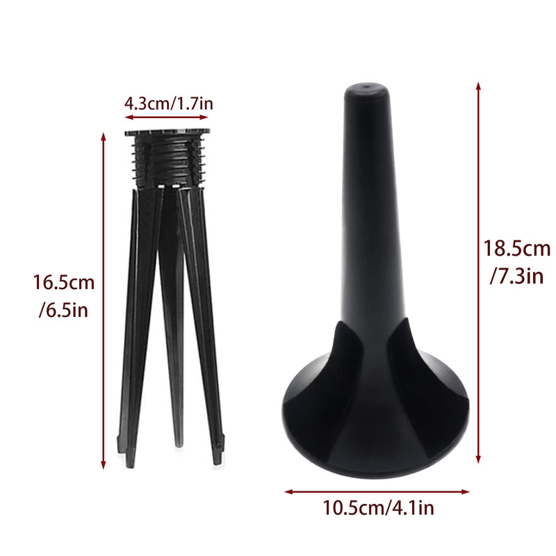 [AUSTRALIA] - Portable 5-Leg Trumpet Stand Holder, Fordable Black Metal Leg Base Trumpet Stand with Protective Felts, Trumpet Insturment Stand Accessories 