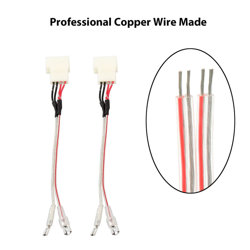 RED WOLF Car Front Dash Tweeter Speaker Wiring Harness for 2008-2022 Toyota RAV4 Camry 4Runner Highlander Scion, 2010-2019 Subaru Forester Factory Speaker Replacement Adapter Connector Non JBL System 2PCS