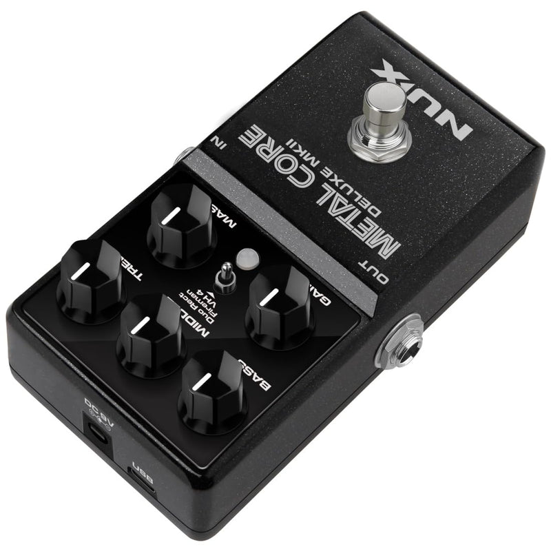 NUX Metal Core Deluxe MKII High Gain Preamp Pedal with 3 Distinctive High Gain Amp Models
