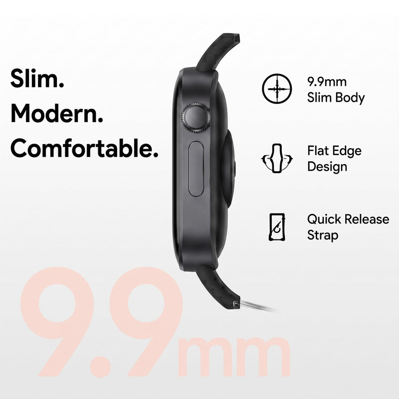 Redmi Watch 6 Active and lite Smart Watch AMOLED 18-Day Battery | Bluetooth calling, heart rate and SpO₂ recording, sleep tracking, IP68 water resistance, slim flat-edge design Orange