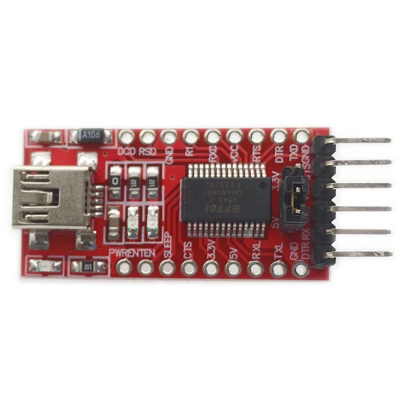 Kiro&Seeu 3.3V 5V FT232RL FTDI USB to TTL Serial Converter Adapter Module Compatible with Arduino Mini Port