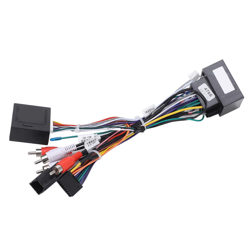 Stereo Wiring Harness Adaptor 16Pin Connector for Cruze Malibu Plug and Play Radio CAN Bus Box Cable, Nondestructive Installation for Car Audio System Upgrade, Suitable