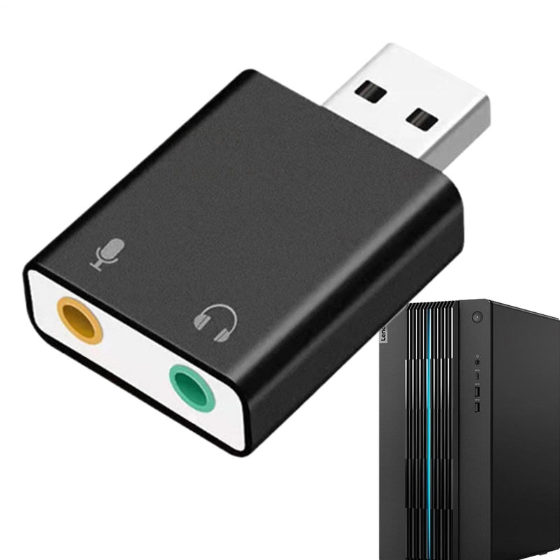 External Sound Cards - USB 3.5mm Sound Card Adapter | Plug and Play Card Accessories, USB Equipment for Computer Laptop