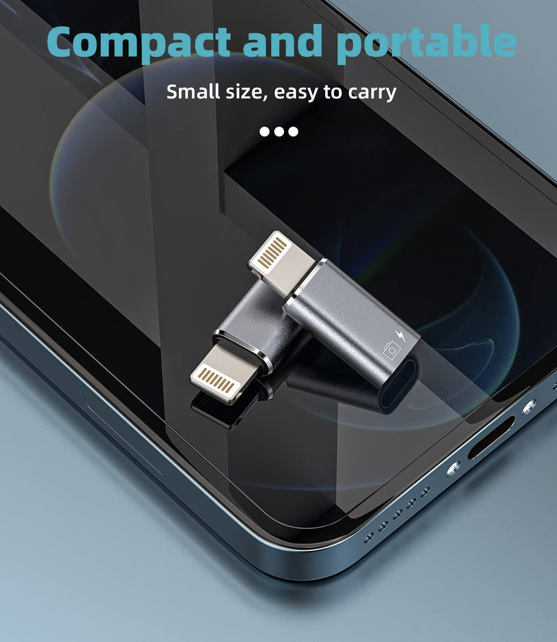 [AUSTRALIA] - iPhone OTG Adapter USB C Female to Lightning Male(2Pack)Apple Charger Data Sync Dongle Type-c Camera Card Reader Flash Drive Keyboard Mouse U Disk Converter for 14 13 11 12 Pro Max Xr X Xs 8 7 Se Plus 