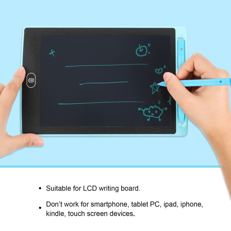 4.5 Inch Replacement Stylus Drawing Pen 4 Pieces Toddler Drawing Tablet Pens Kids' Electronics Pens with 4 Hanging Rope for LCD Writing Tablet (Blue) Blue