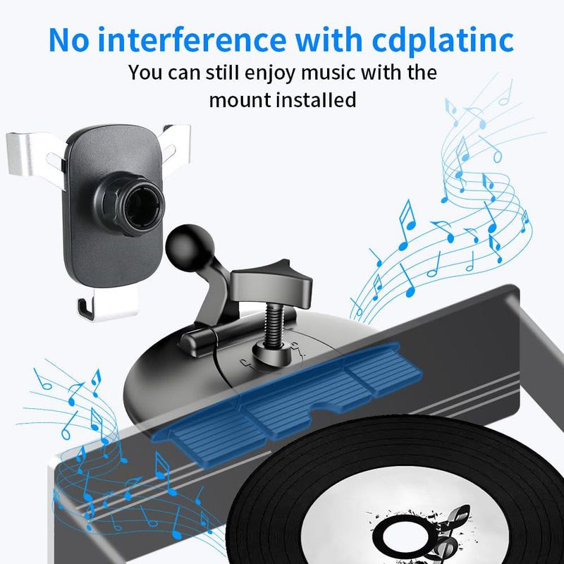 Car CD Slot Phone Mount for Honda Civic 2001-2015，Odyssey 2011-2017，Pilot 2003-2022 Automobile Interior Accessories Best Cellphone Holder Cell Phones Screen Stand Mobile Cradle Dashboard Accessory