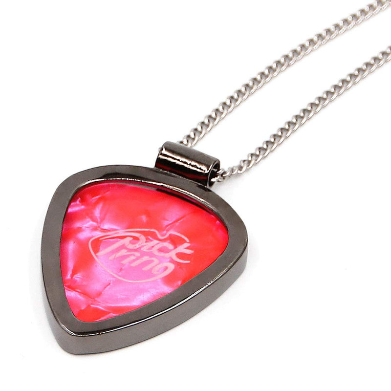 Guitar Pick Holder Necklace for Guitarists/Guitar Picks Keeper Storage Pendant Necklace Stainless Steel Music Lovers Musicians Gifts… (Metal Black, Star) Metal Black
