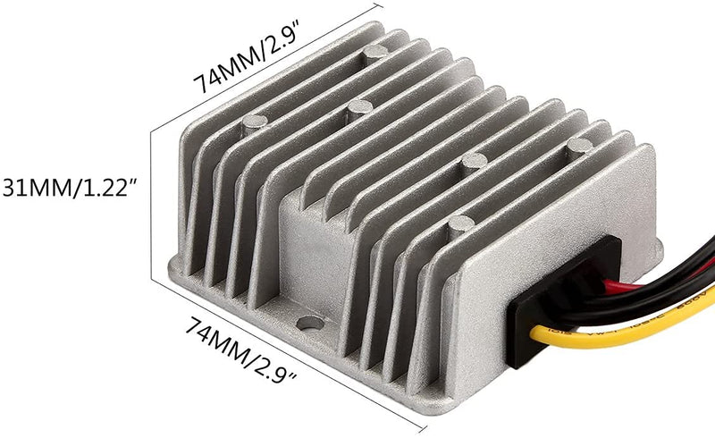 DC Voltage Converter Regulator, DC 12V Step-Up to 24V 10A 240W, Buck Transformer Waterproof 12V to 24V/10A
