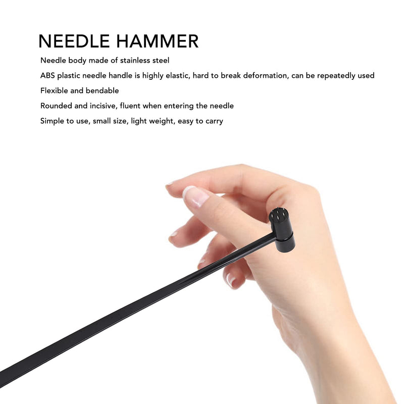 Fafeicy Seven Pin Plum Blossom Dermal Hammer, Star Needle Dermal Hammer for Beauty and Home Use Pack of 5