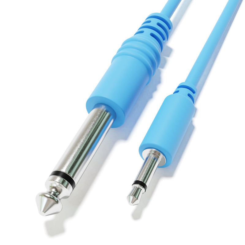 Mono Patch Cables - TS 3.5mm 1/8" to 6.35mm 1/4" [6A-Pack | 150 cm - 59.06"] 150 cm - 59.06" 6A-Pack