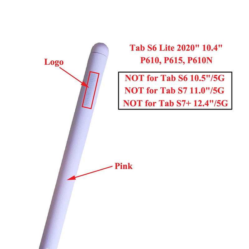 Ubrokeifixit Tab S6 Lite P610 P615 Touch Pen,Stylus Pen,Touch Stylus S Pen Replacement(Without Bluetooth) for Samsung Galaxy Tab S6 Lite 2020" 10.4" P610 P615 P610N,with Tips/Nibs (S6 Lite/Pink)