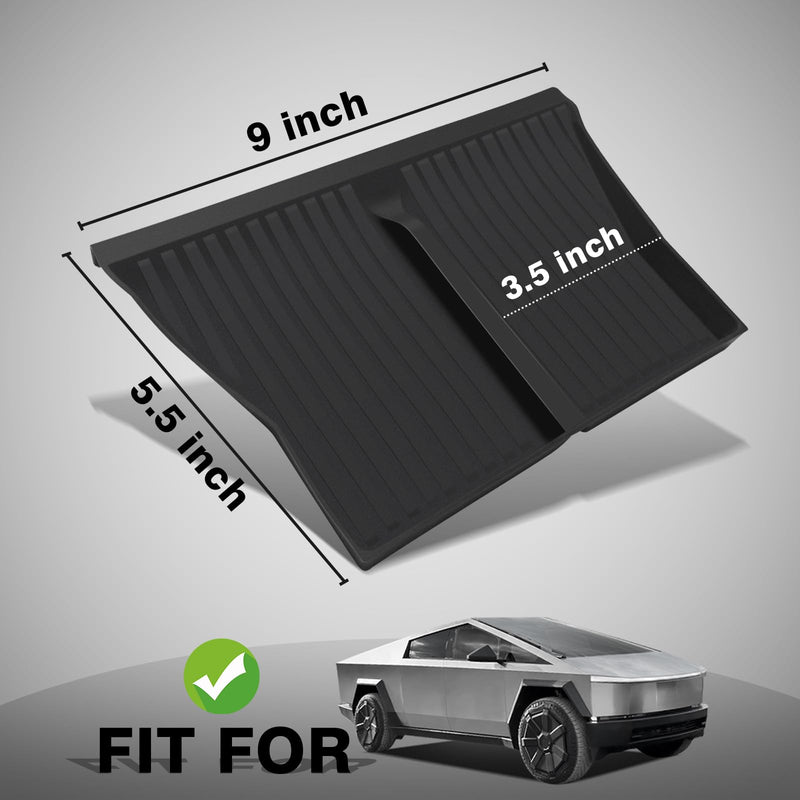 BestEvMod Center Console Phone Charge Area Silicone Mat Anti Slip Silicone Pad Compatible with 2024+ Tesla Cybertruck Interior Accessories Anti-Slip Easy Clean