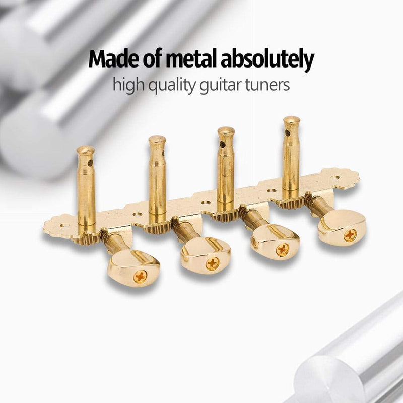 Mandolin Tuning Pegs, Heads Tuners Tuning Button Accessories for Mandolin (Gold)