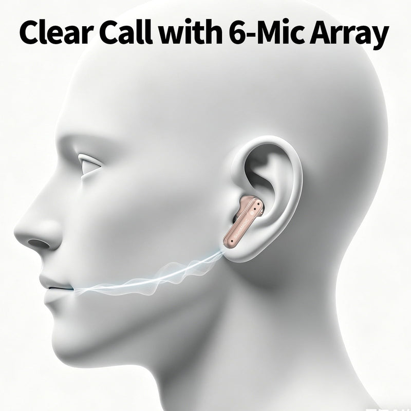 SoundMAGIC T80BT True Wireless Earbuds, Hybrid ANC, HiFi, Clear Calls, Pink | Comfortable noise reduction, Rich layered stereo, Pressure-free wear, 25hr battery, IPX5 waterproof, Seamless dual pairing