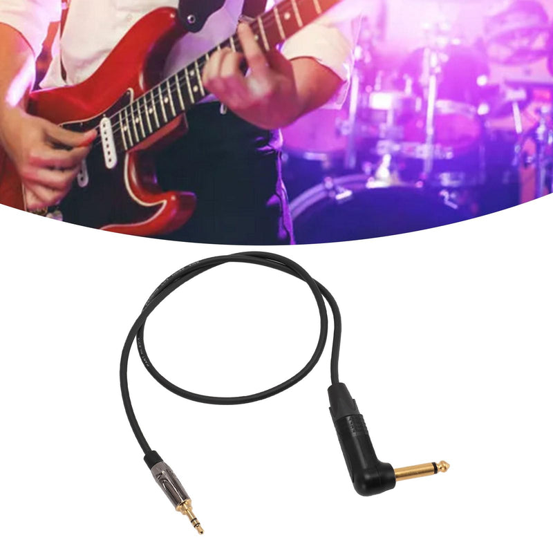 VBESTLIFE Guitar System Cable for G3 G4, 3.5mm to 6.35mm Jack Right Angle to Straight Electric Instrument Cable, 75cm, VBESTLIFEtu4afg0x17