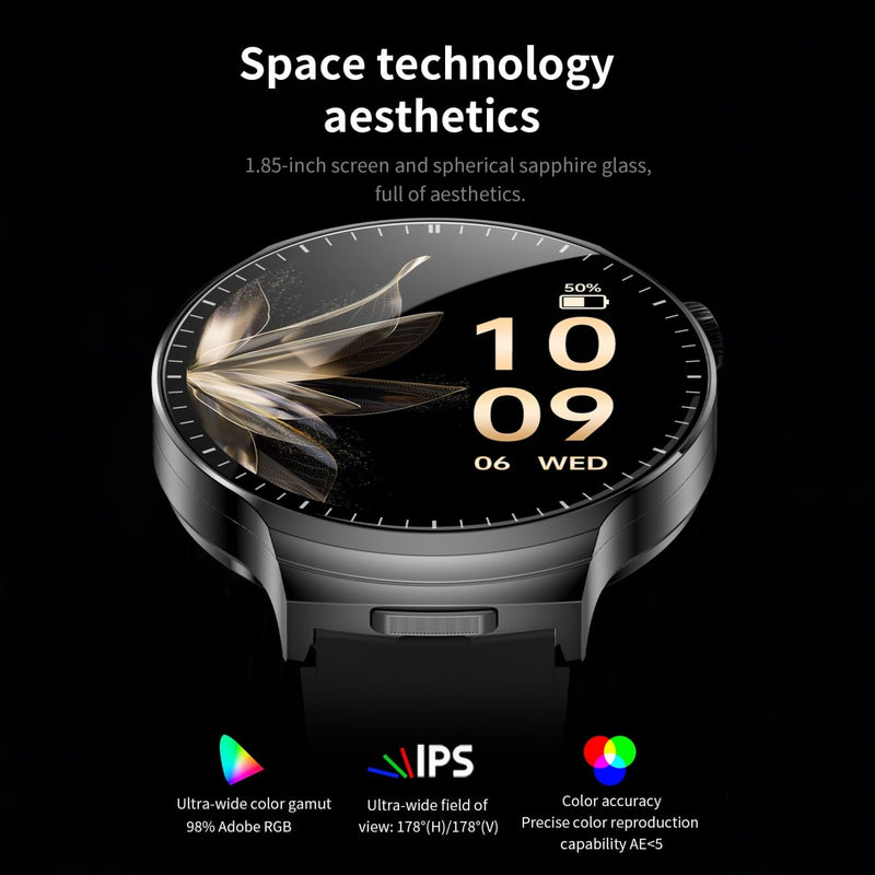 Smart Watch with Earphones,1.85" HD Large Screen 2 in 1 Smartwatch,BT Call,110+ Sports Modes,Waterproof,Sleep Monitor Fitness Tracker Watch Compatible Android Phones and iPhone Silver