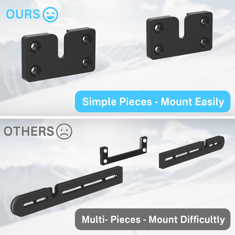 Soundbar Mount Compatible with Sonos Arc Soundbar Mount Black- Floating Wall Mount for Sonos Arc Wall Mount Under TV Saving Space, Metal Mounting Bracket for Sonos Arc Sound bar Mount Easy to Install For Arc Mount